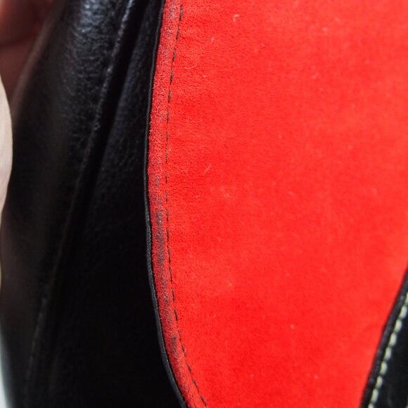 Victorias Secret Black/Red Satchel Shoulder Bag, Vintage, Y2K - Picture 14 of 15